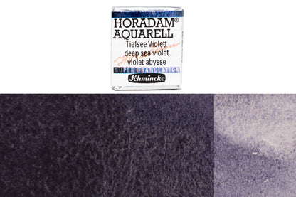 Schmincke - Supergranulation Watercolor Half Pan, #951 Deep Sea Violet - St. Louis Art Supply