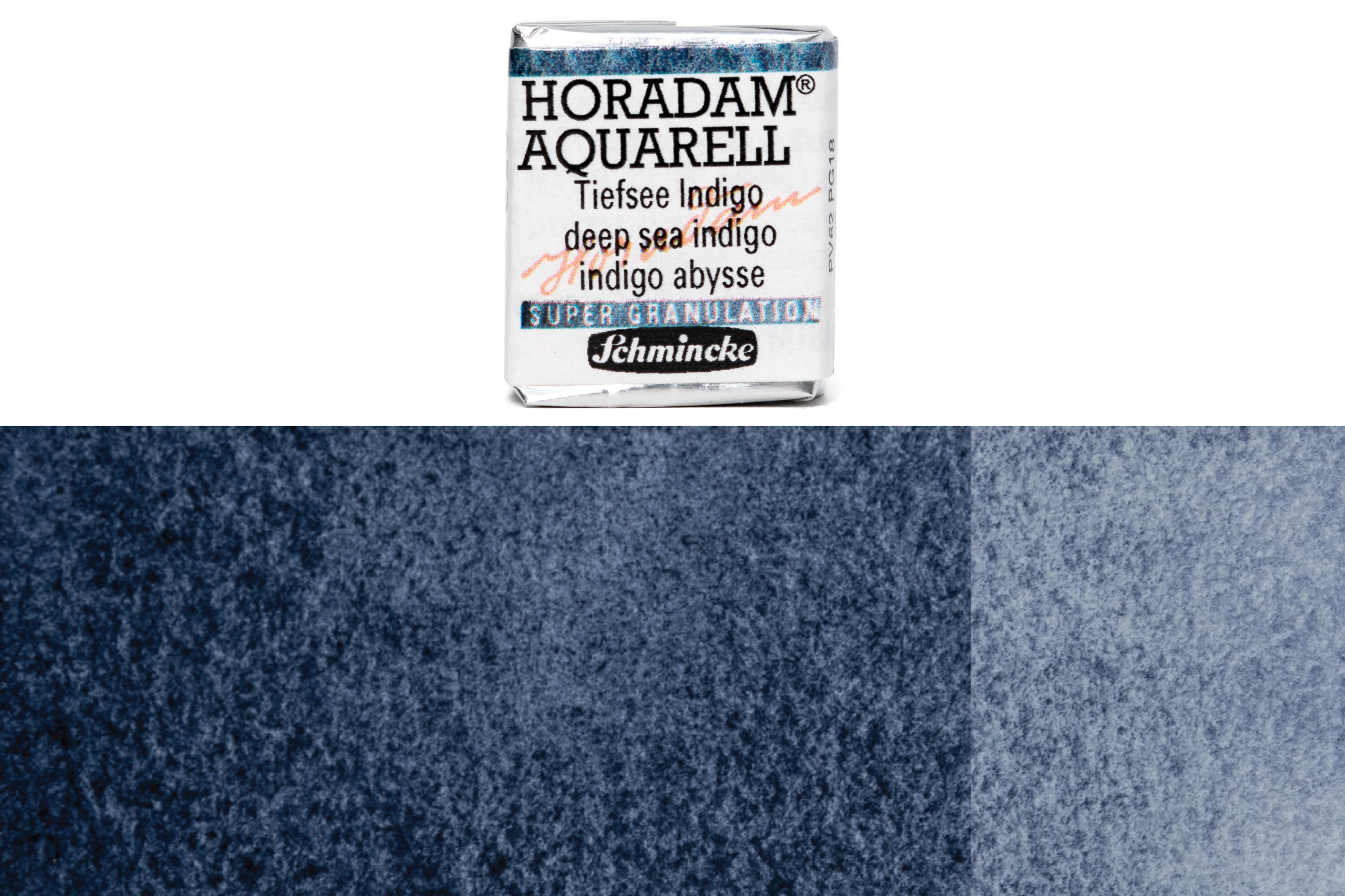 Schmincke - Supergranulation Watercolor Half Pan, #952 Deep Sea Indigo - St. Louis Art Supply