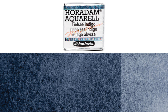 Schmincke - Supergranulation Watercolor Half Pan, #952 Deep Sea Indigo - St. Louis Art Supply