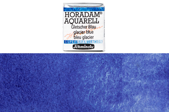 Schmincke - Supergranulation Watercolor Half Pan, #961 Glacier Blue - St. Louis Art Supply