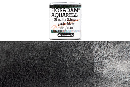 Schmincke - Supergranulation Watercolor Half Pan, #965 Glacier Black - St. Louis Art Supply