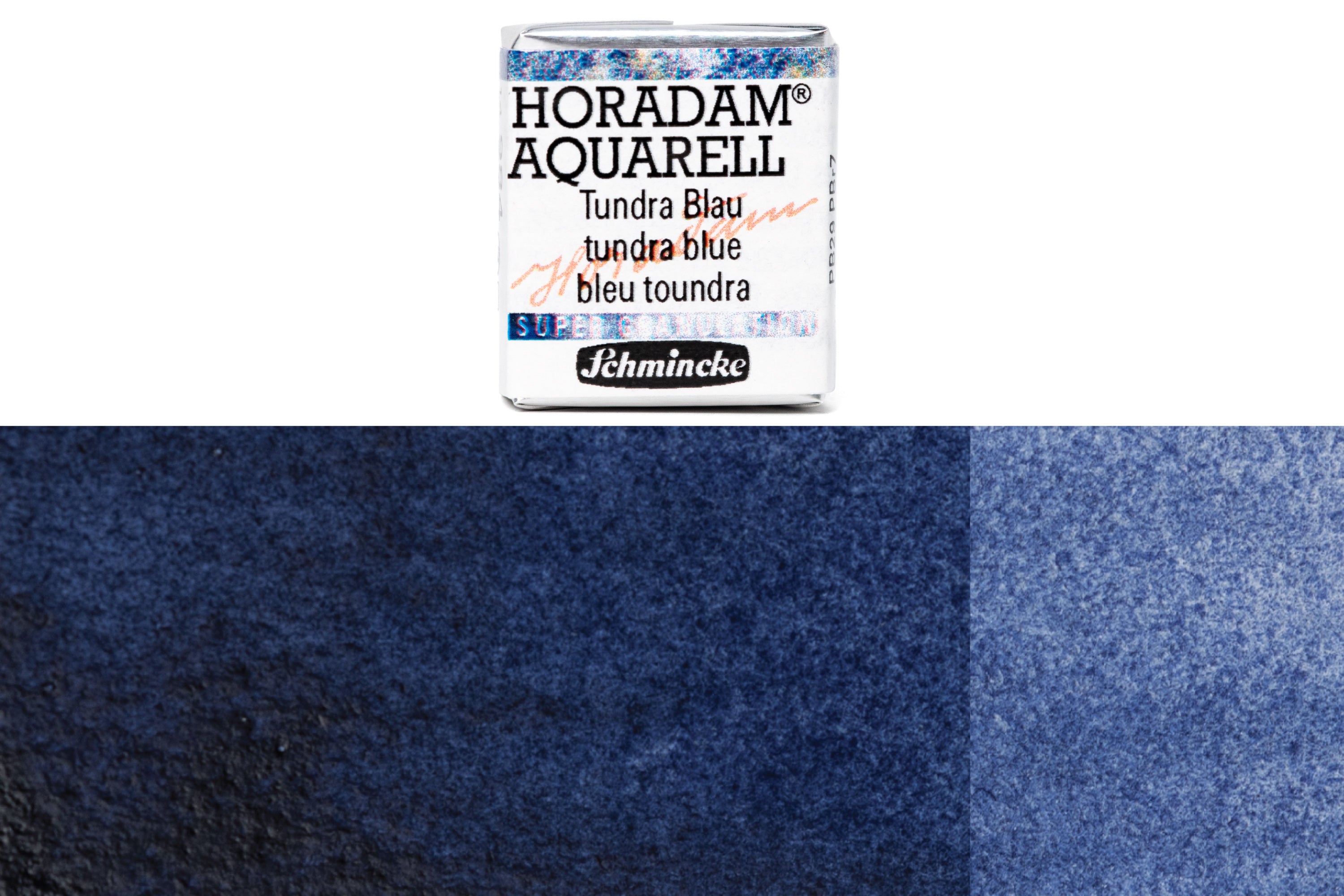 Schmincke - Supergranulation Watercolor Half Pan, #984 Tundra Blue - St. Louis Art Supply