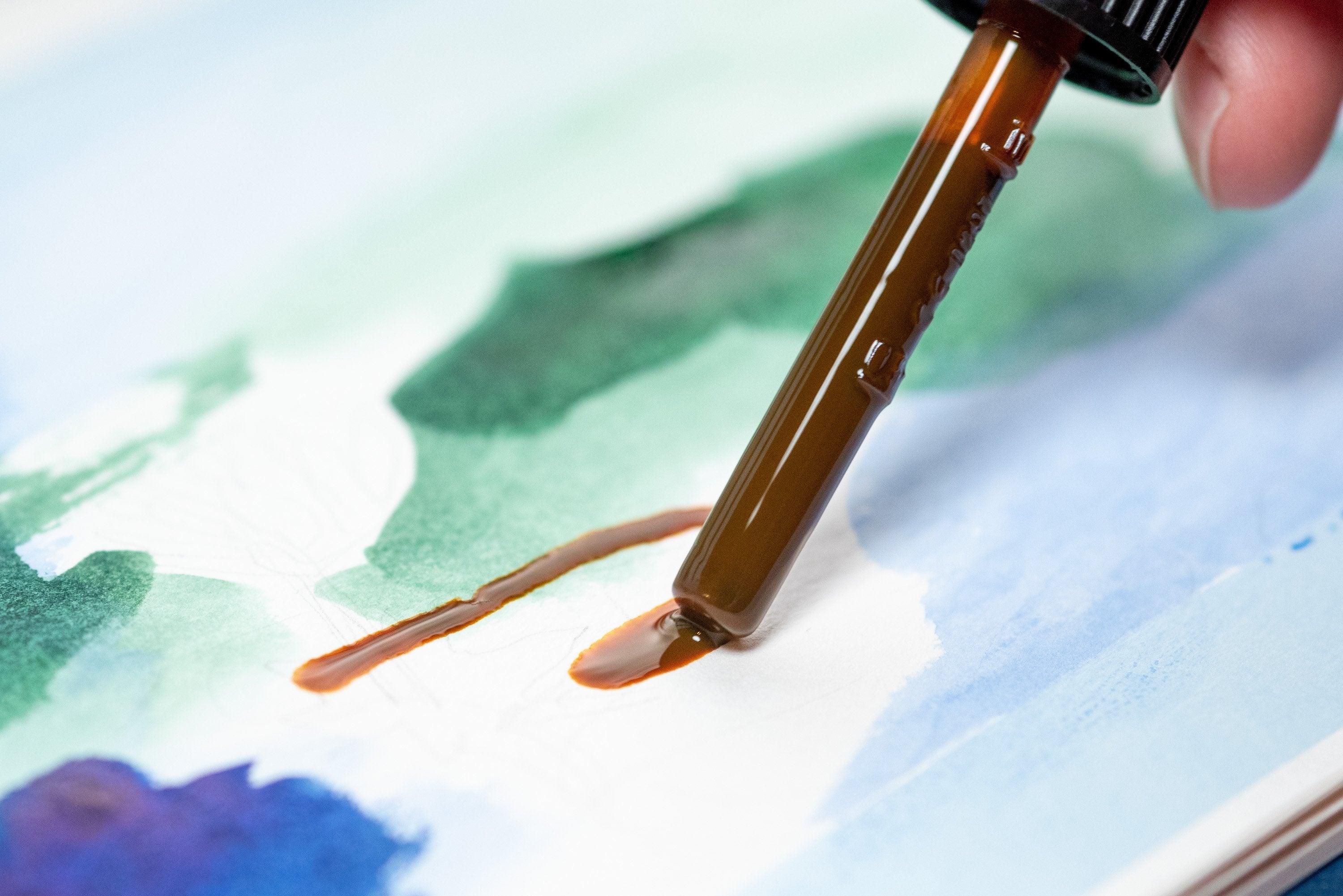 Schmincke - Aqua Drop Liquid Watercolors, #580 May Green - St. Louis Art Supply