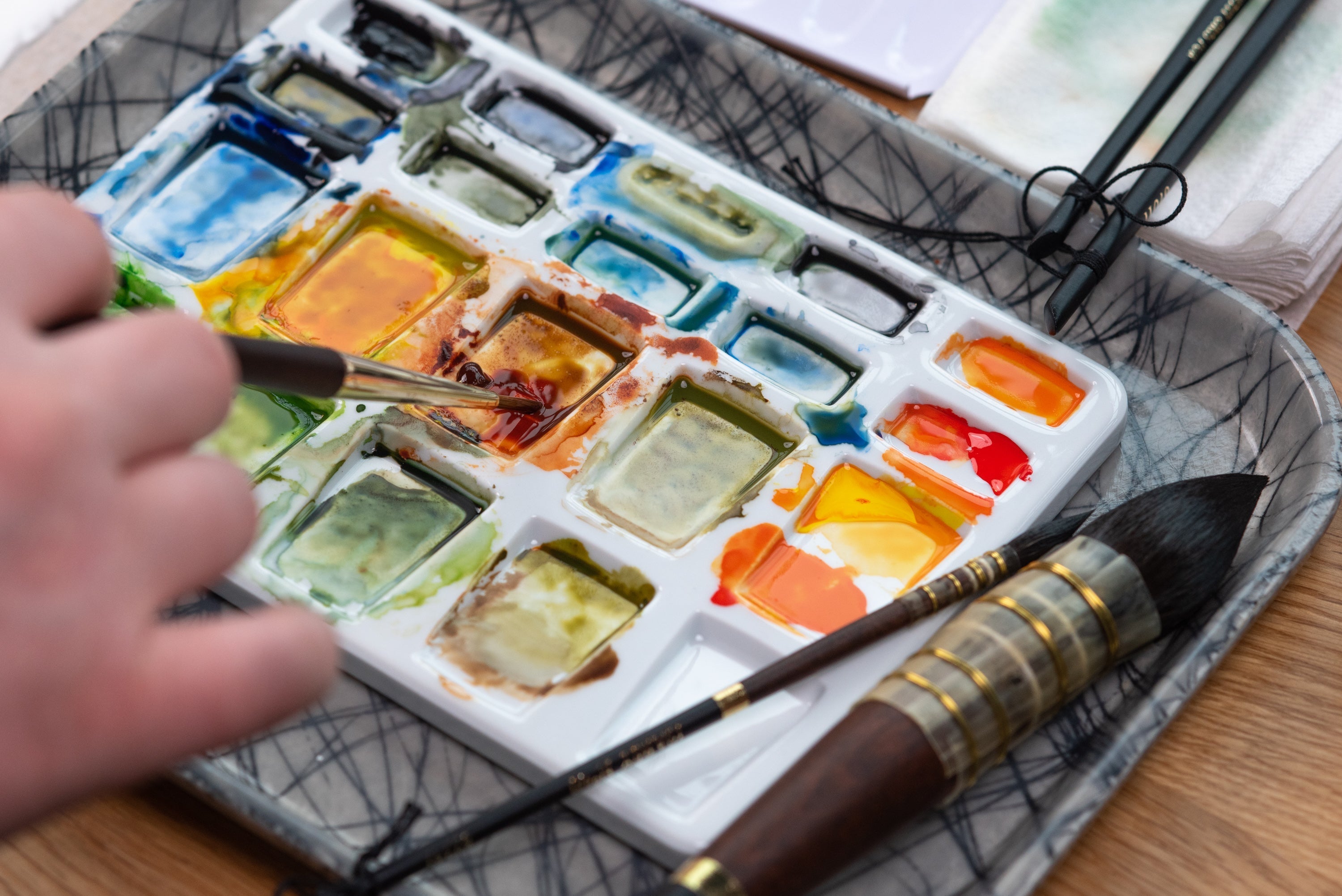 Isabey - Vintage Watercolor Brush, Petit Gris Pur, Round - St. Louis Art Supply