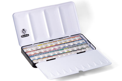 Schmincke - Horadam Watercolors, Set of 48 Half Pans - St. Louis Art Supply