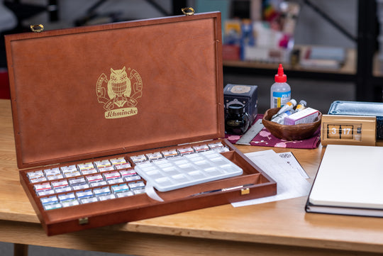 Schmincke Horadam Watercolors, Luxury Wood Box Set