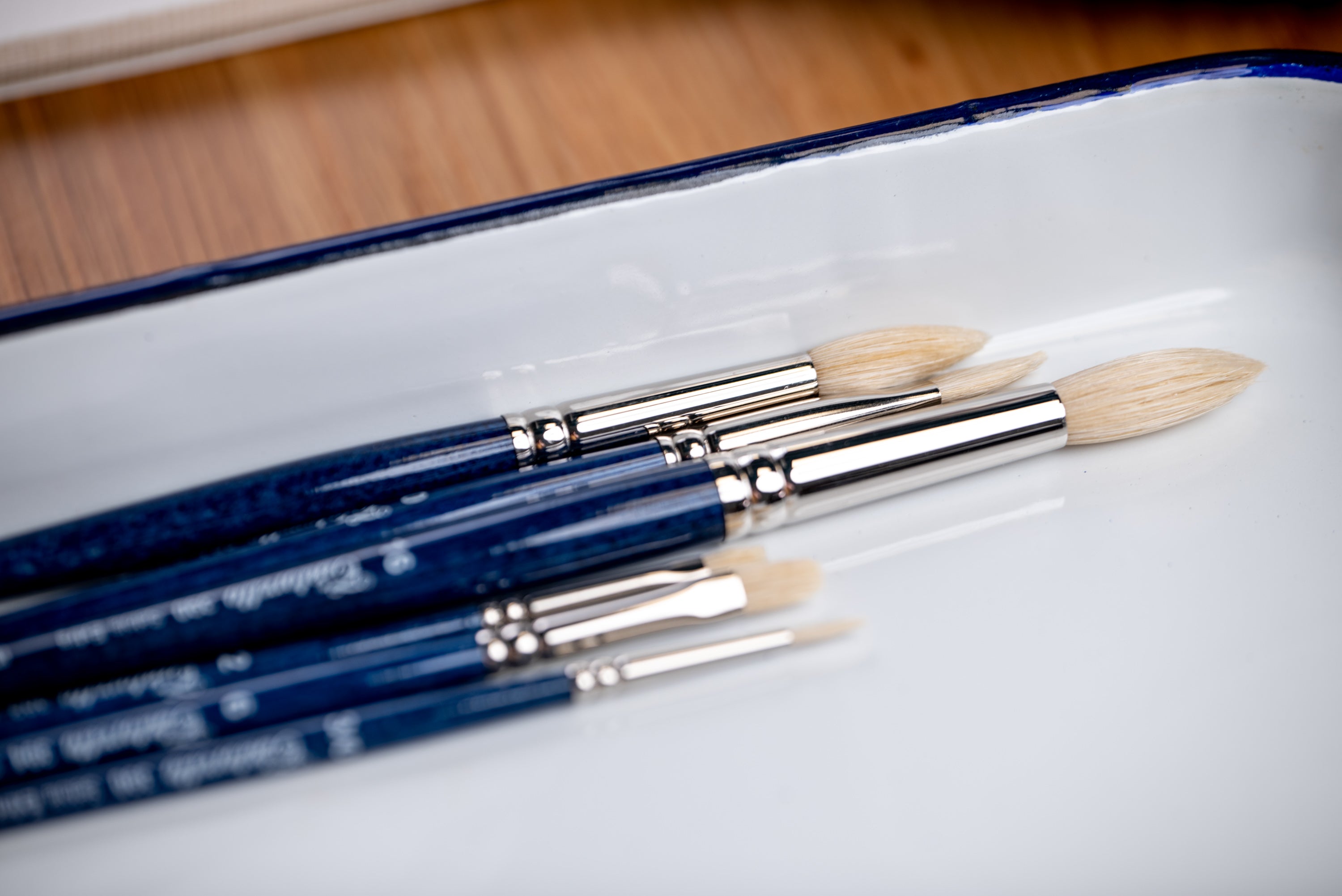 Setola Extra Short-Handled Bristle Brushes, Series 394 (Filbert)