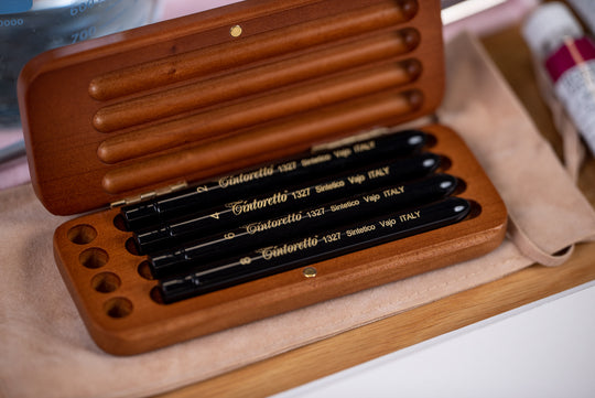 Tintoretto Watercolor Travel Brush Set, Synthetic Squirrel