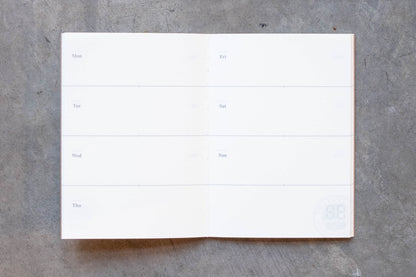 Traveler's Notebook Refill #007: Free Diary Weekly, Passport Size - St. Louis Art Supply