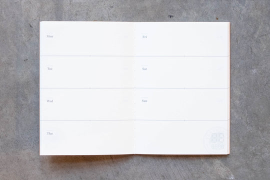 Traveler's Notebook Refill #007: Free Diary Weekly, Passport Size - St. Louis Art Supply