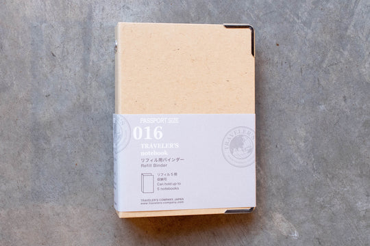 Traveler's Company - Traveler's Notebook Refill Binder #016, Passport Size - St. Louis Art Supply