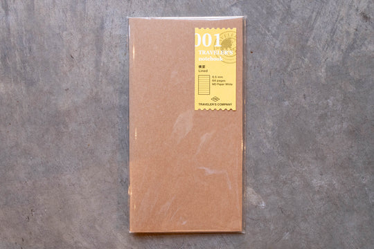 Traveler's Notebook Refill #001: MD Paper, Lined, Regular Size - St. Louis Art Supply
