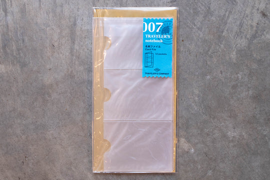 Traveler's Notebook Refill #007: Card File, Regular Size - St. Louis Art Supply