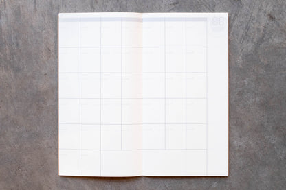 Traveler's Notebook Refill #017: Free Diary Monthly, Regular Size - St. Louis Art Supply