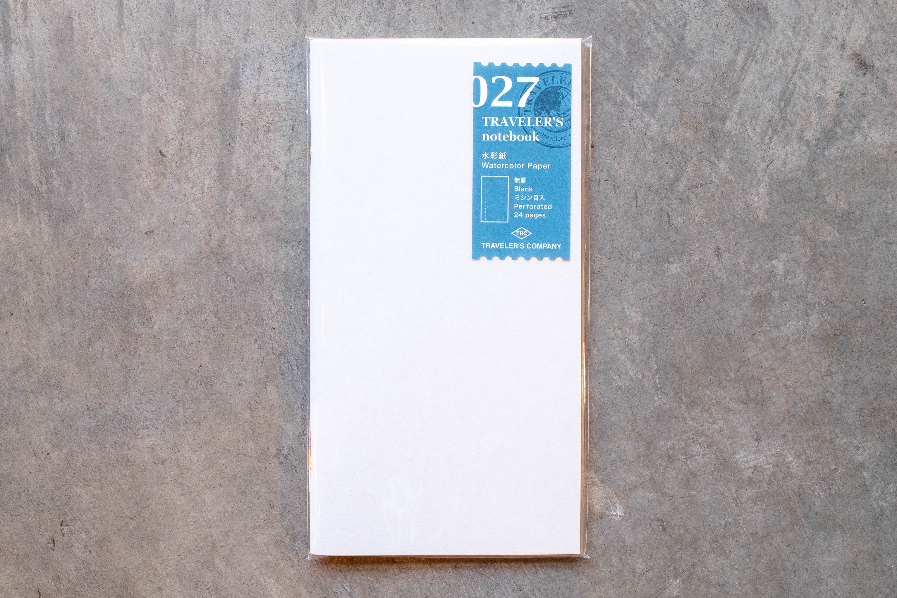 Traveler's Company - Traveler's Notebook Refill #027: Watercolor Paper, Regular Size - St. Louis Art Supply