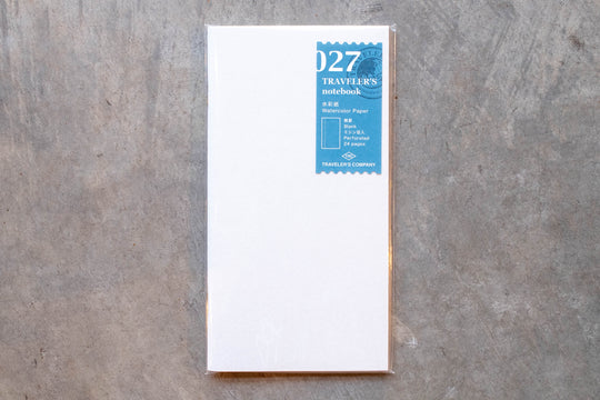 Traveler's Company - Traveler's Notebook Refill #027: Watercolor Paper, Regular Size - St. Louis Art Supply