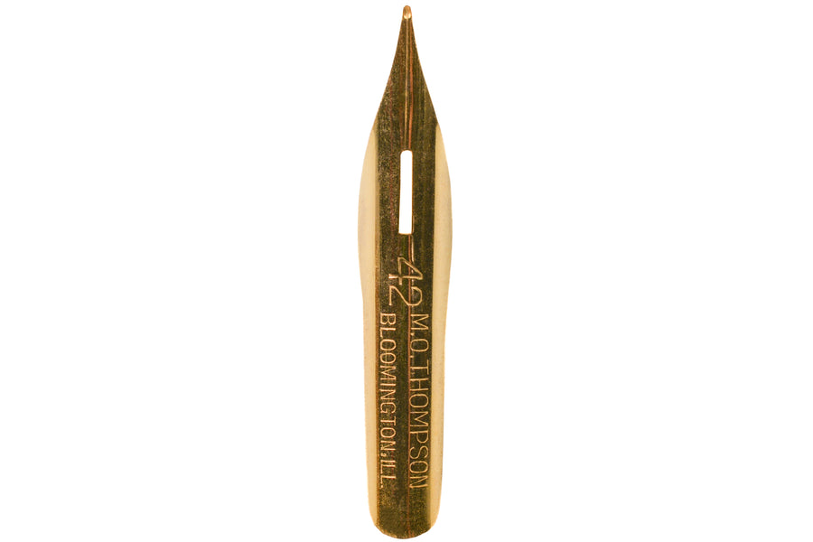 M. O. Thompson #42 Gold-Plated Pen (Vintage)
