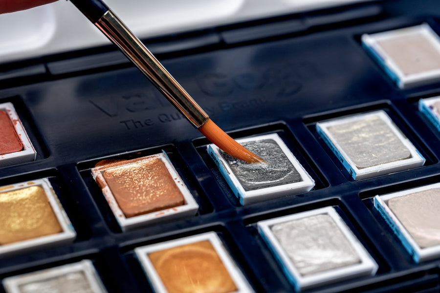 Van Gogh Watercolor, Metallic Set of 12