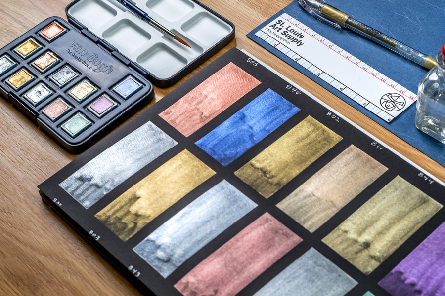 Van Gogh Watercolor, Metallic Set of 12
