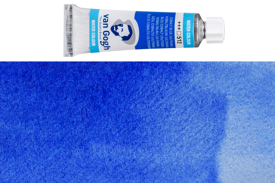 Van Gogh Watercolor, 10 mL, #512 Cobalt Blue Ultramarine