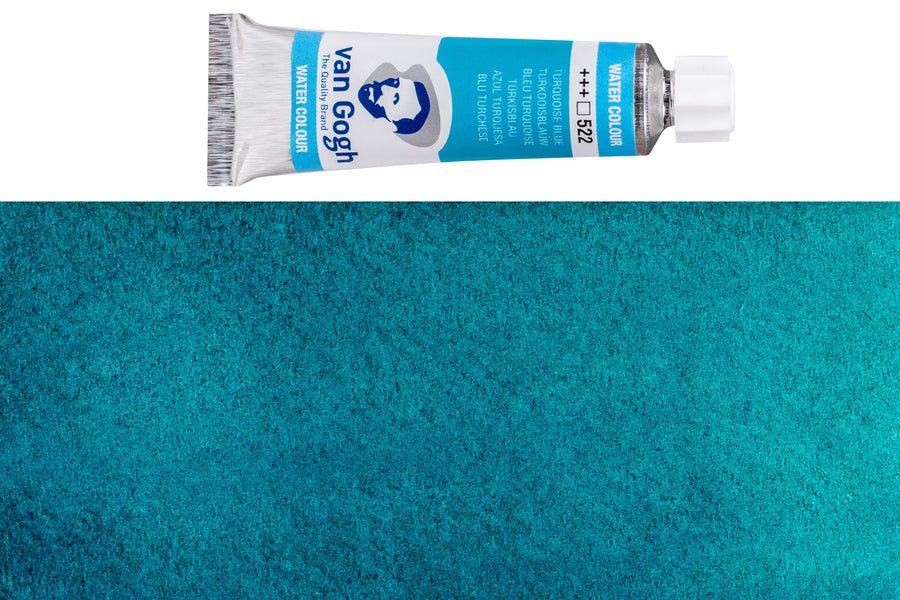 Van Gogh Watercolor, 10 mL, #522 Turquoise Blue