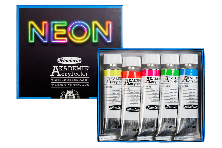 Akademie Acrylics, Neon Colors Limited-Edition Set (2025)
