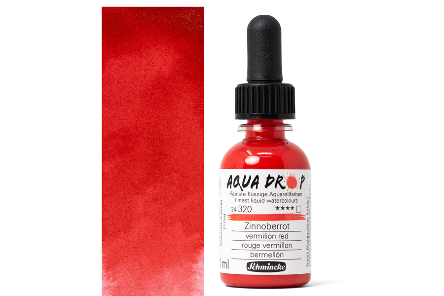 Aqua Drop Liquid Watercolors, #320 Vermilion Red