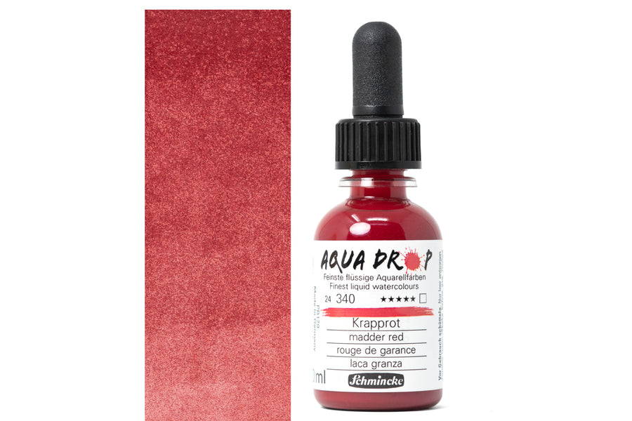 Aqua Drop Liquid Watercolors, #340 Madder Red