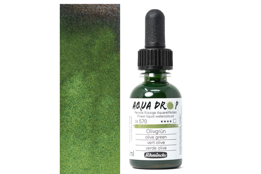 Aqua Drop Liquid Watercolors, #570 Olive Green