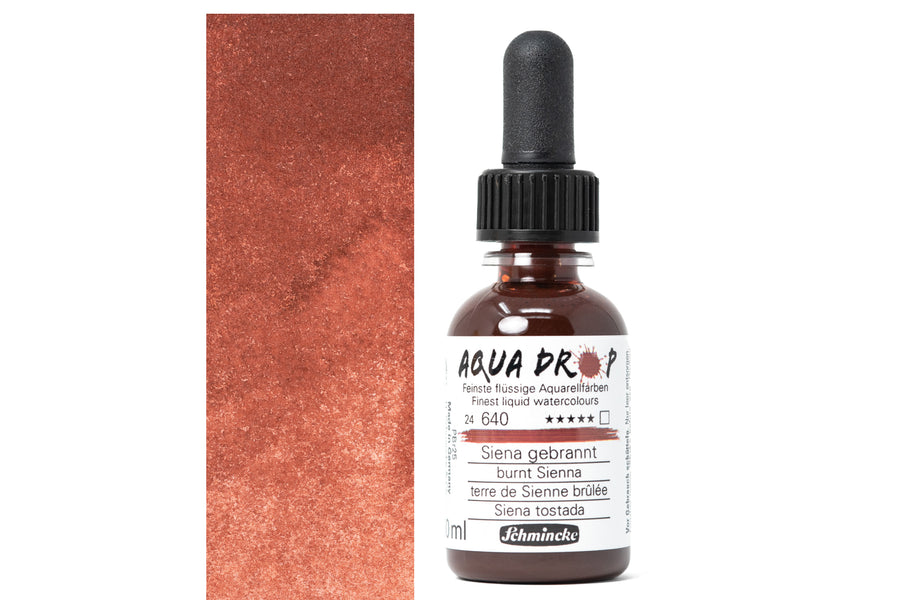 Aqua Drop Liquid Watercolors, #640 Burnt Sienna