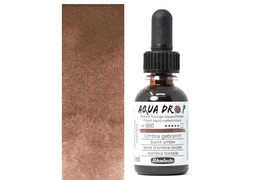 Aqua Drop Liquid Watercolors, #660 Burnt Umber