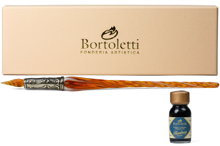 Orseolo Glass Pen Set, Amber