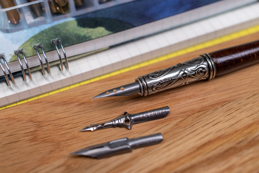Murano Red Glass Pen Set