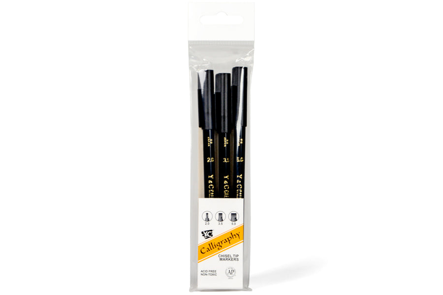Yasutomo Calligraphy Markers, Set of 3