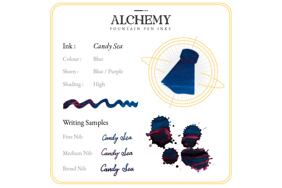 Alchemy Fountain Pen Ink, "Candy Sea"