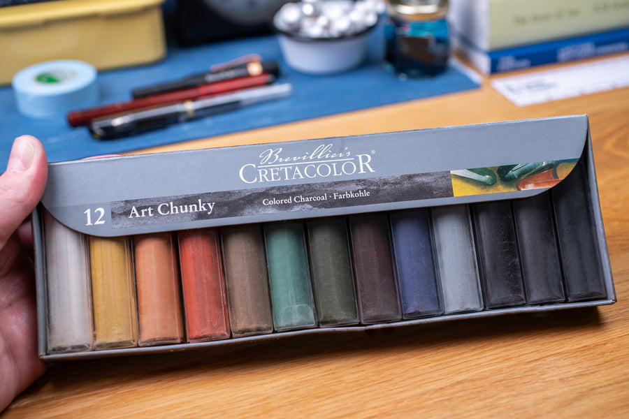 Chunky Colored Charcoal Set