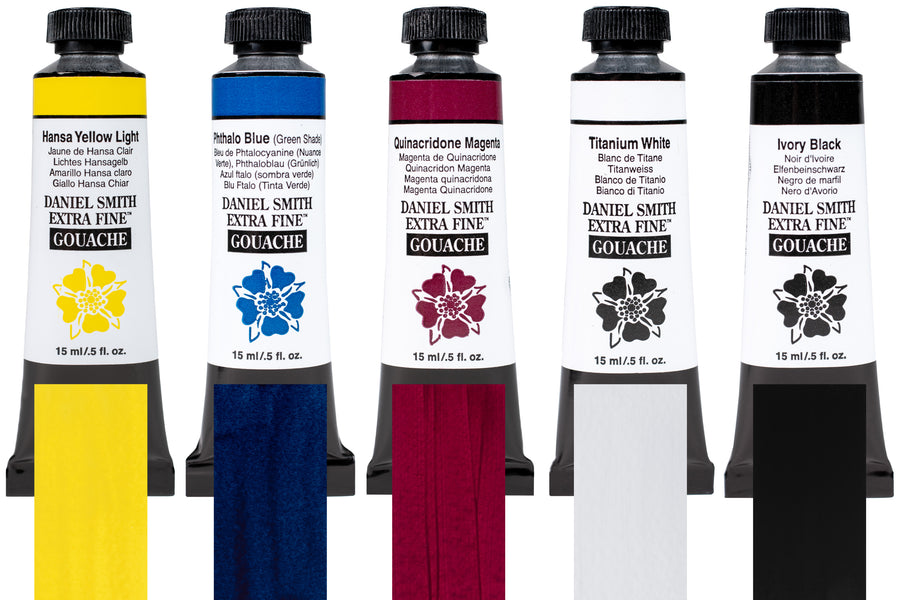 Extra Fine Gouache, Modern Mixing Set of 5
