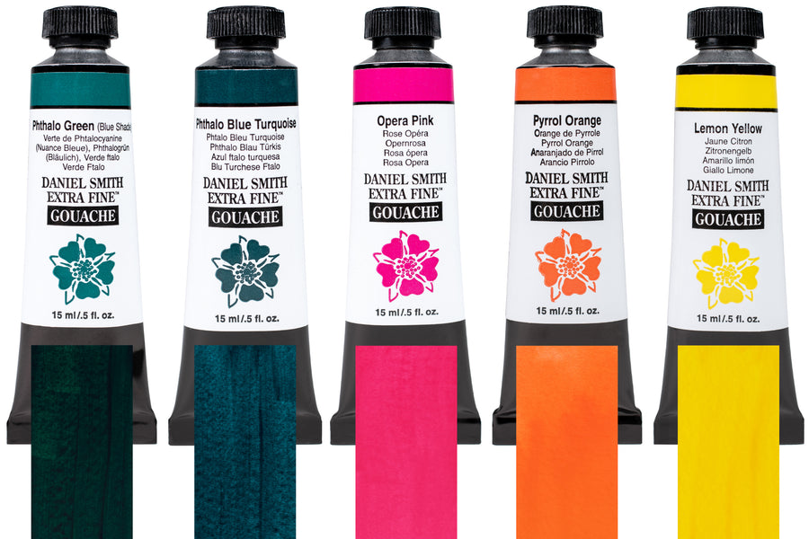 Extra Fine Gouache, Tropical Set of 5