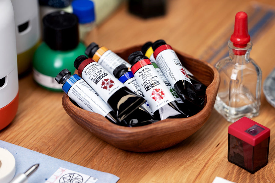 Extra Fine Gouache, Deep Colors Set of 5