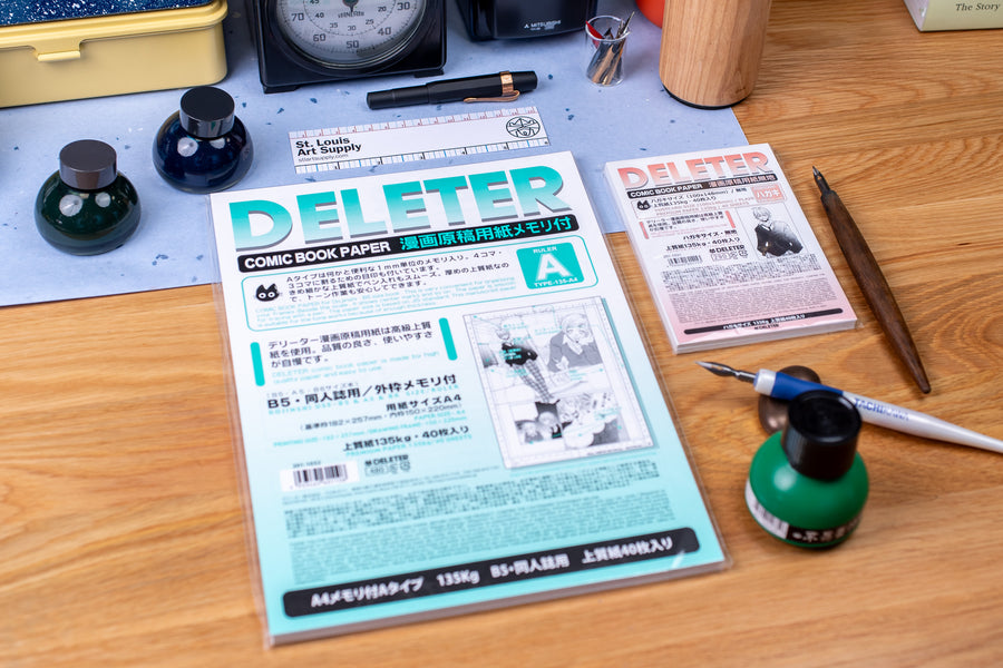 Deleter Comic Paper, A4, With Guides