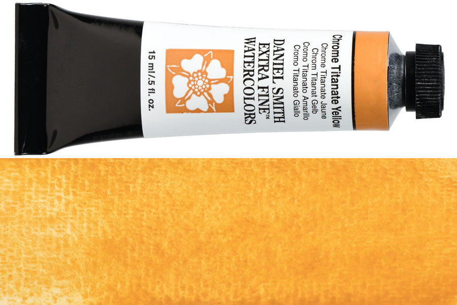 Daniel Smith Extra Fine Watercolor, 15 mL, Chrome Titanate Yellow