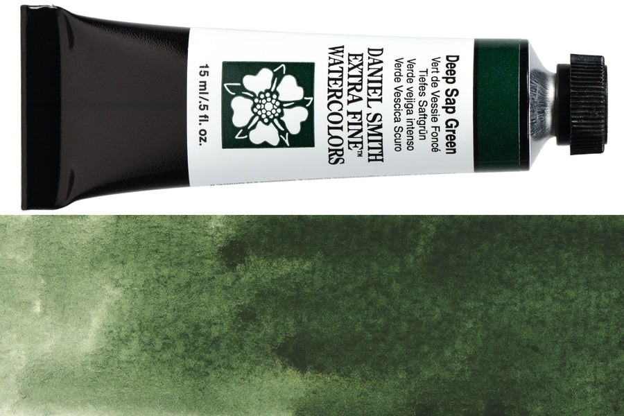 Daniel Smith Extra Fine Watercolor, 15 mL, Deep Sap Green