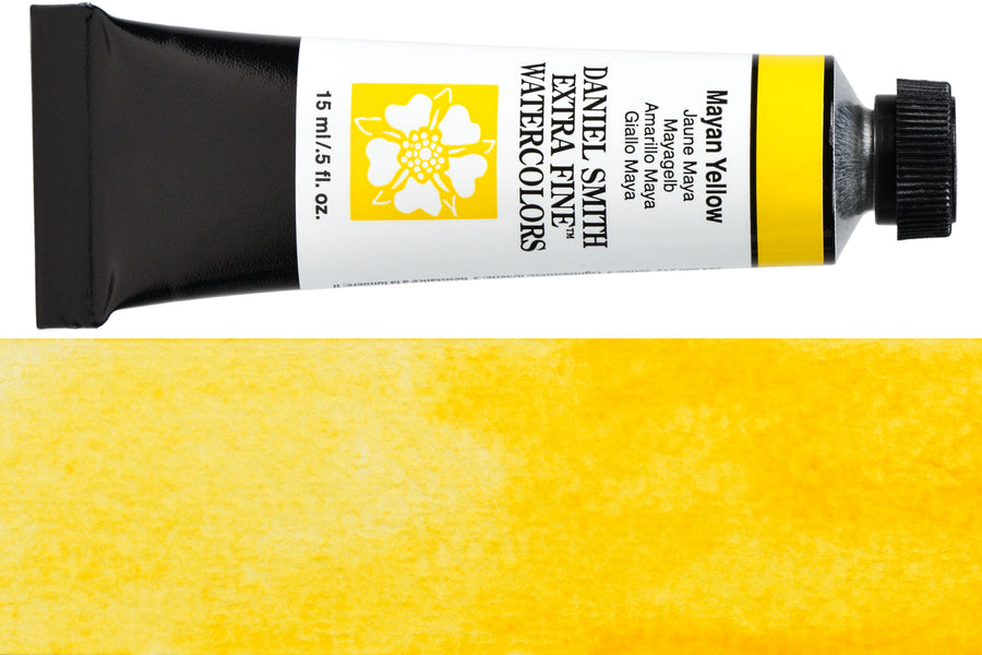 Daniel Smith Extra Fine Watercolor, 15 mL, Mayan Yellow