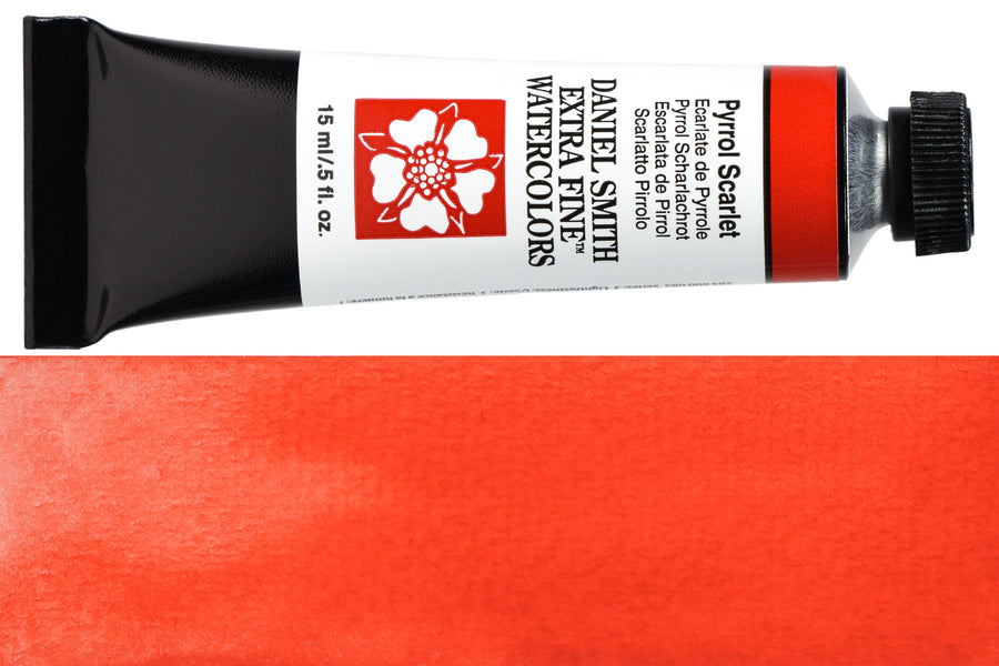 Daniel Smith Extra Fine Watercolor, 15 mL, Pyrrol Scarlet