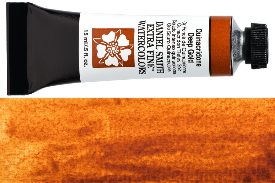 Daniel Smith Extra Fine Watercolor, 15 mL, Quinacridone Deep Gold