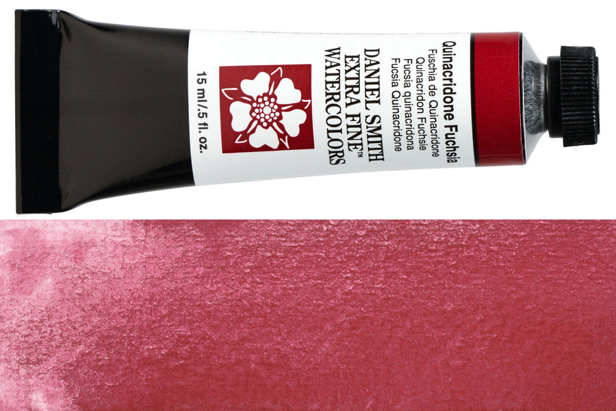 Daniel Smith Extra Fine Watercolor, 15 mL, Quinacridone Fuchsia