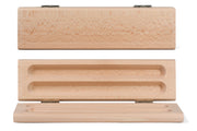 Double Beechwood Pen Case