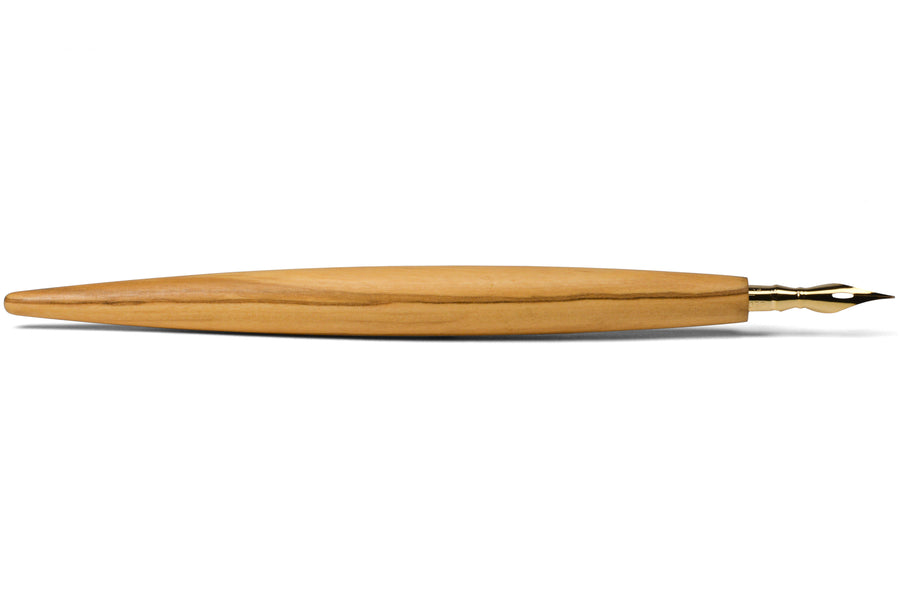 Cigar Pen Holder, Olive Wood, with Leonardt #30 Nib