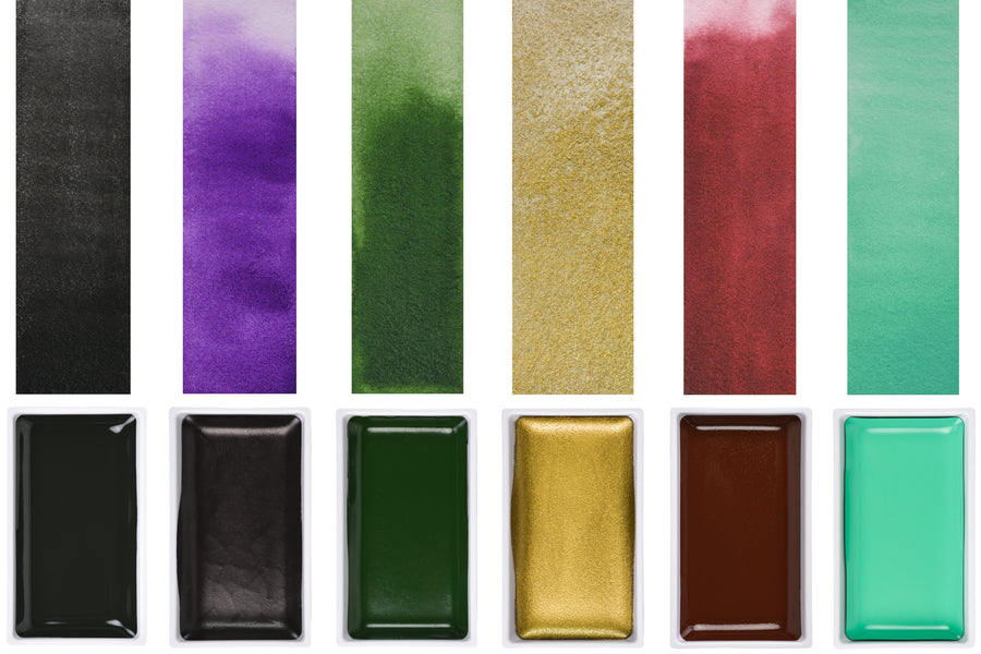 Gansai Tambi Watercolors, "Enchanted Forest" Bundle