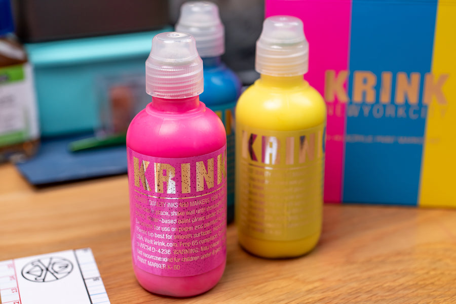 Krink K-60 Fluorescent Acrylic Marker Set